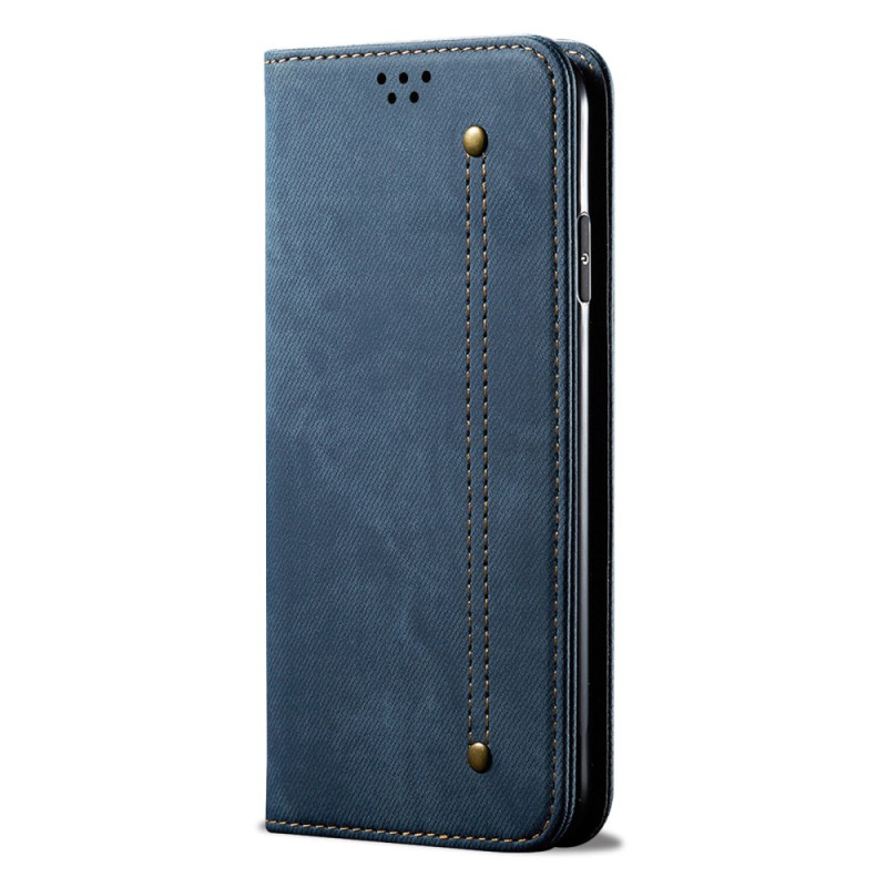 Flip Cover Oppo Reno 10 Pro Jeans Fabric