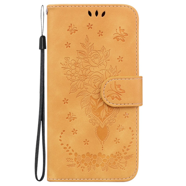 Honor X7a Rose and Butterfly Strap Case