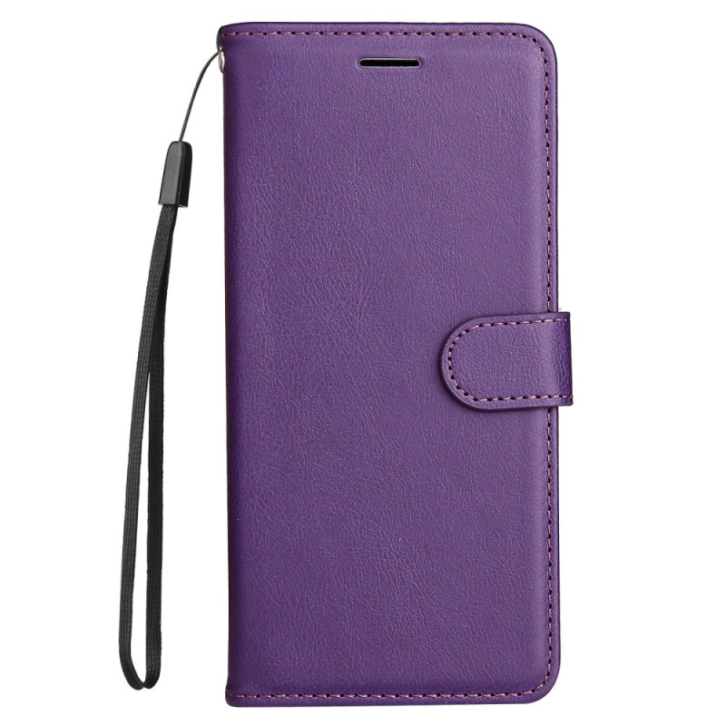 Honor X8 Plain Faux Leather Case with Strap