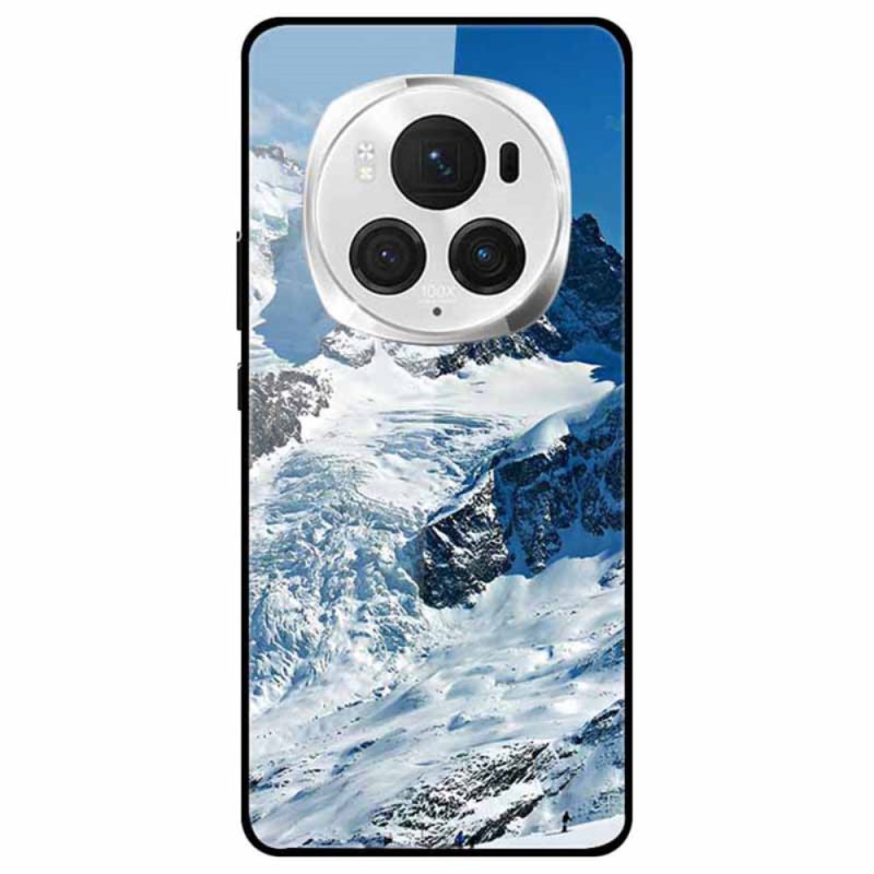 Honor Magic 6 Pro Tempered Glass Snowy Mountain Case