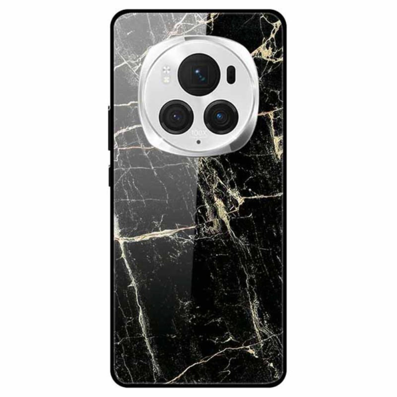 Honor Magic 6 Pro Tempered Glass Case Marble Black Platinum