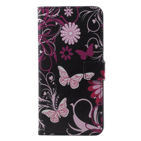 Case Samsung Galaxy A6 Butterflies and Flowers