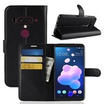 Cover HTC U12 Plus Leather Effect Lychee
