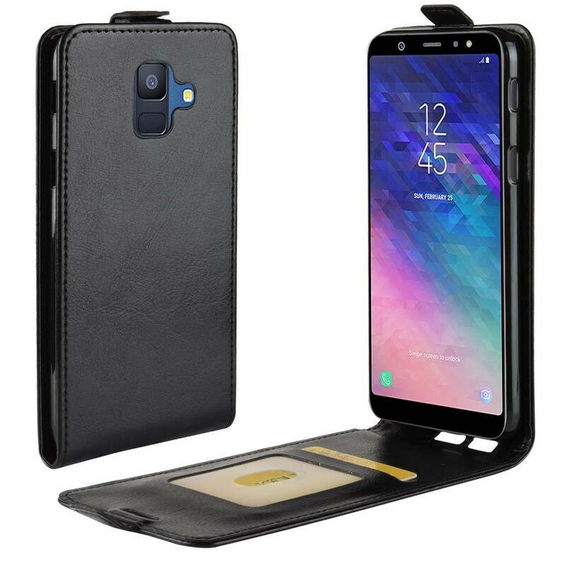 Samsung Galaxy A6 Foldable Leather Effect Case