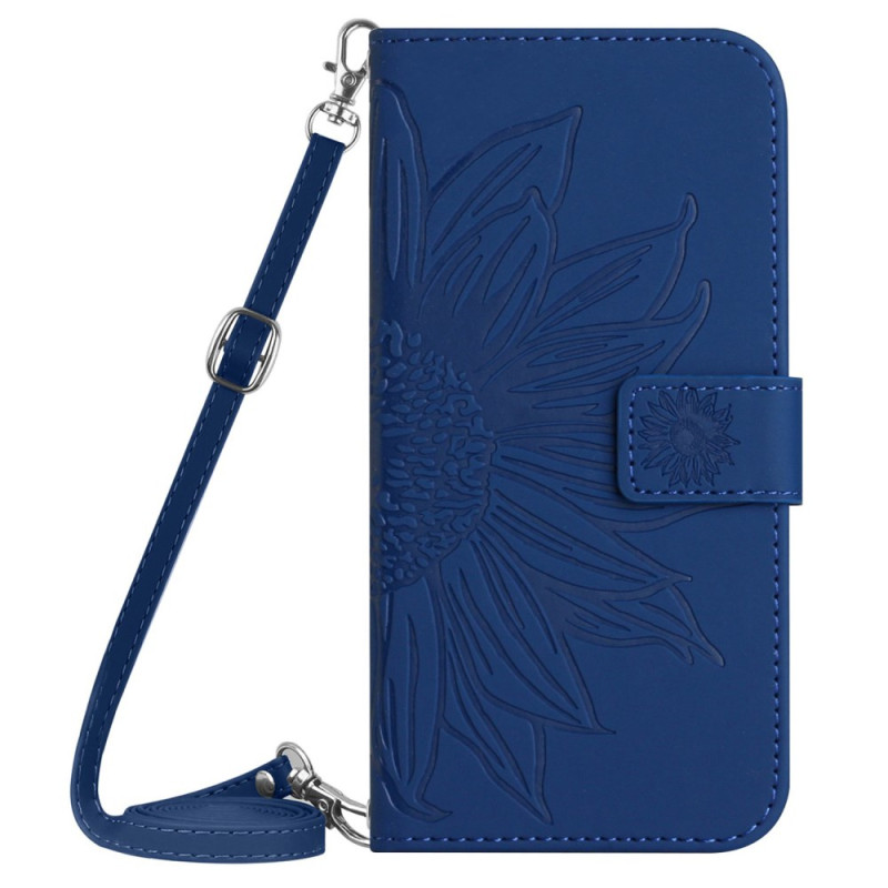 Honor 200 Pro Sunflower Print Case with Shoulder Strap