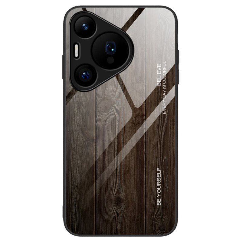 Huawei Pura 70 Tempered Glass Wooden Case