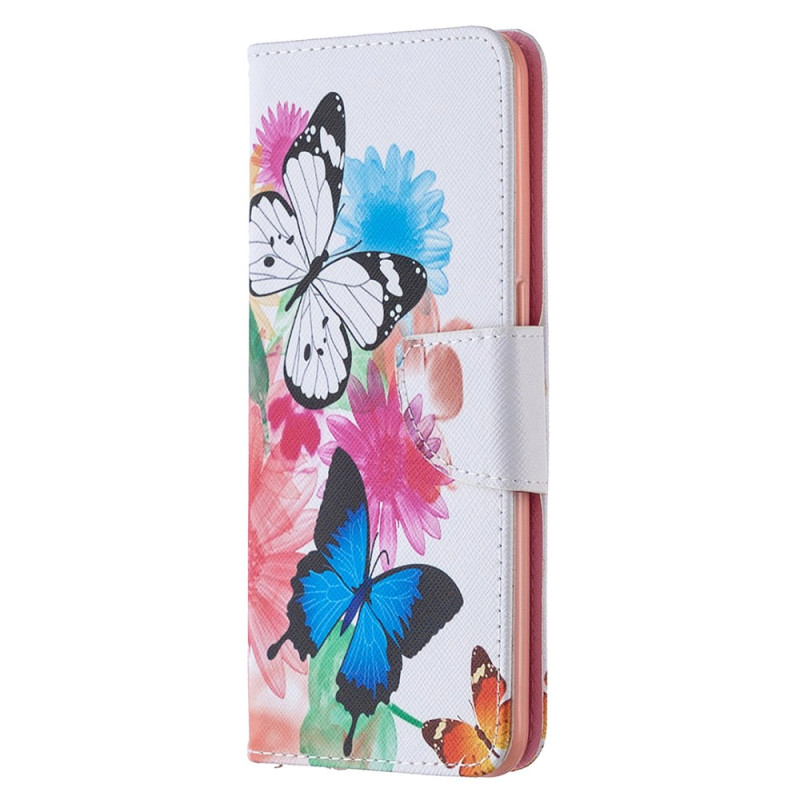 Oppo Reno 4 Watercolour Butterflies Case