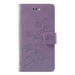 Honor 9 Lite Butterflies And Flowers Strap Case