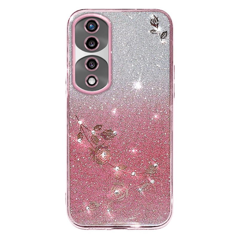 Honor 70 Flower and Rhinestone Case KADEM