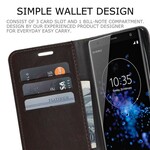 Sony Xperia XZ2 Muxma Fabric and Leather Effect Case