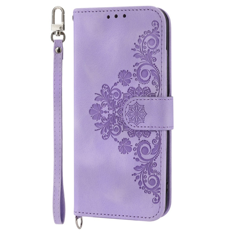 Samsung Galaxy Z Fold 6 Lace Pattern Case with Strap and Shoulder Strap