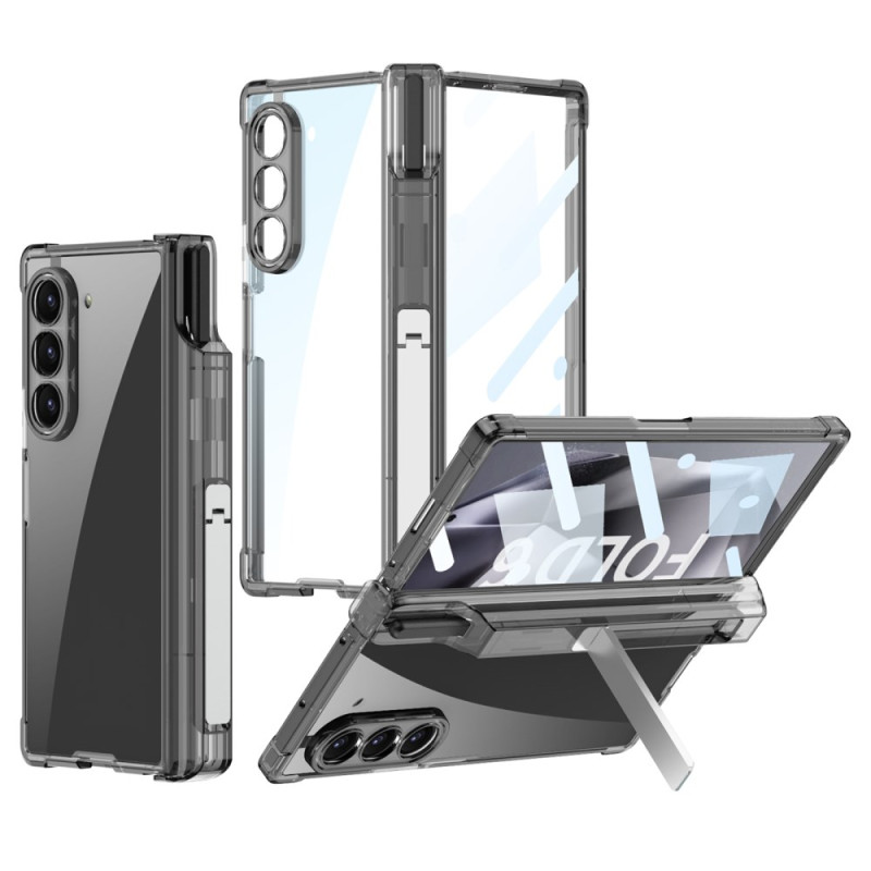 Samsung Galaxy Z Fold 6 Transparent Case Stylus Holder and Stand GKK