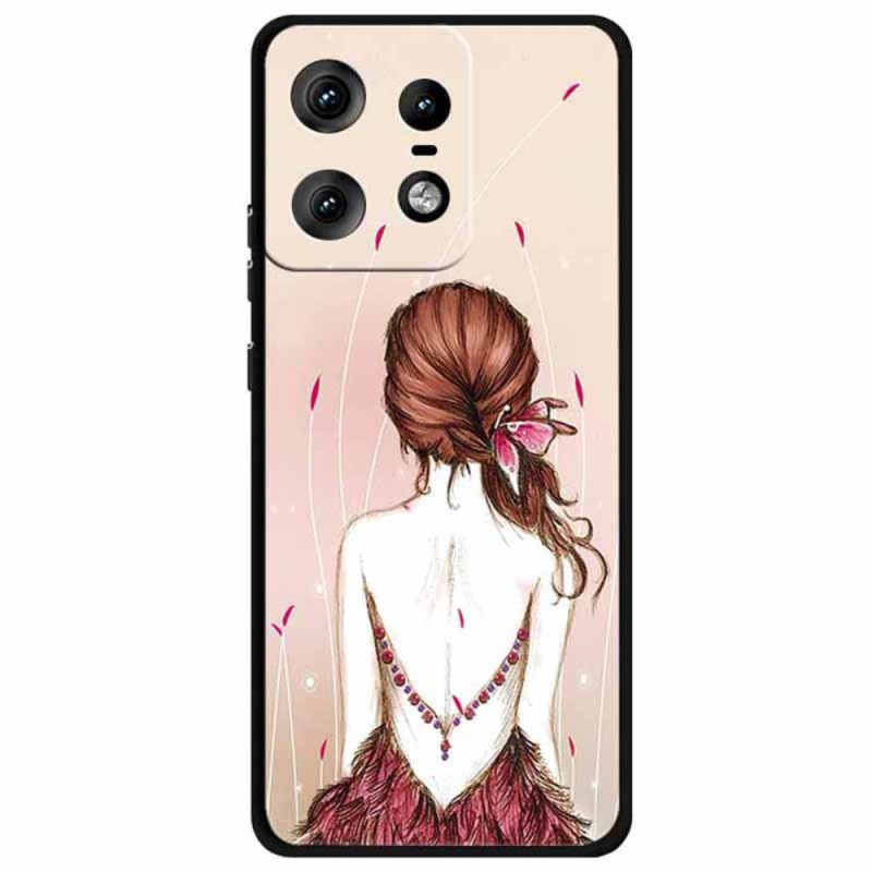 Motorola Edge 50 Pro Girl's Sketch Case