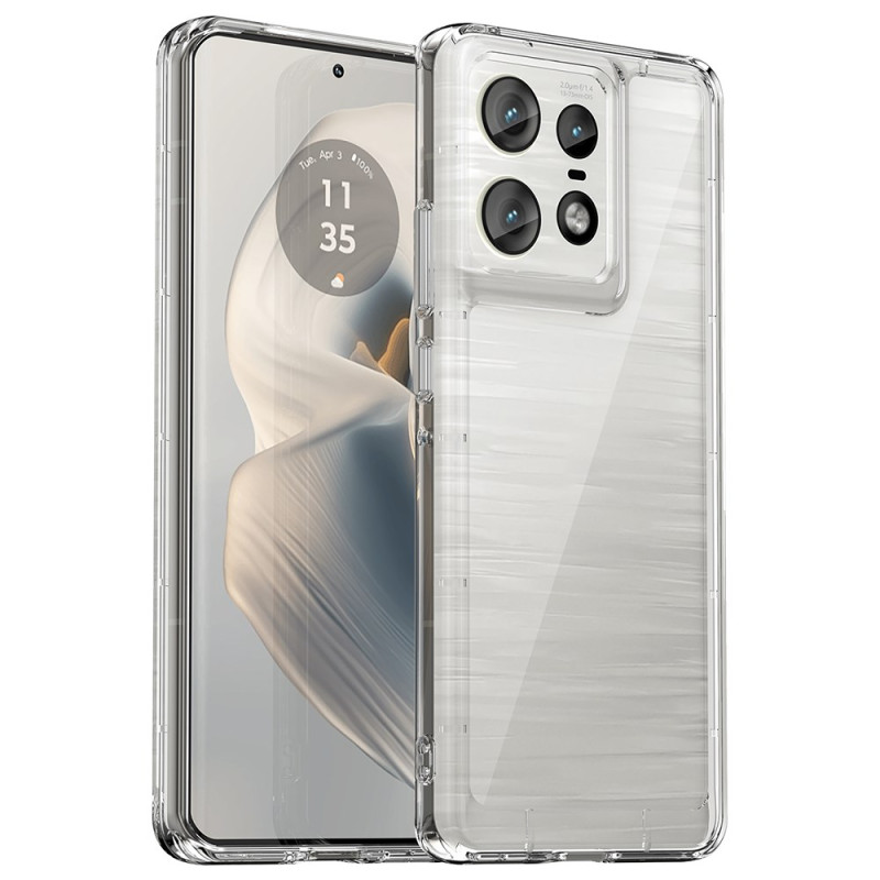 Motorola Edge 50 Pro Clear Case Electroplated Buttons