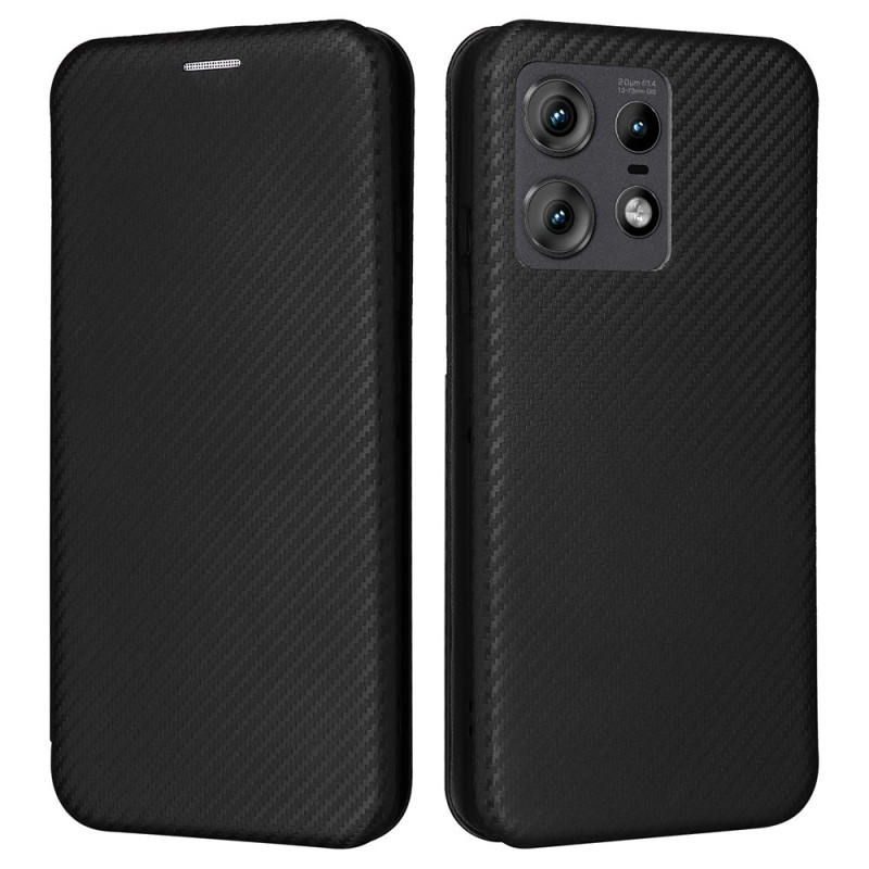 Flip Cover Motorola Edge 50 Pro Carbon Fibre