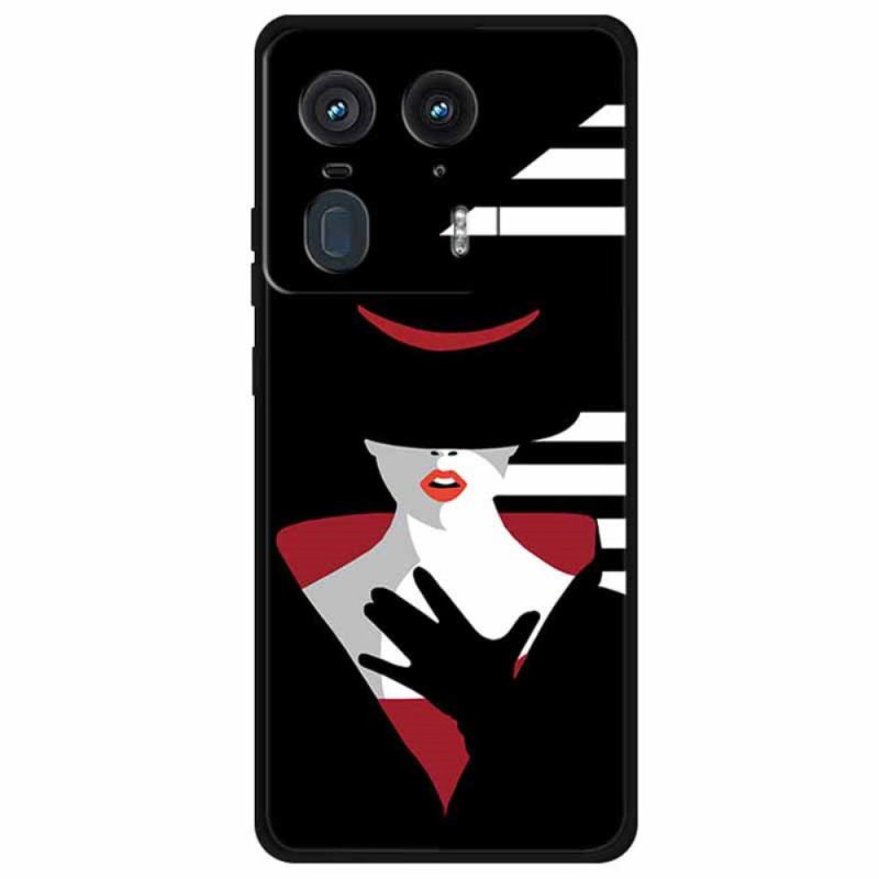 Motorola Edge 50 Ultra Case Lady in the Black Hat