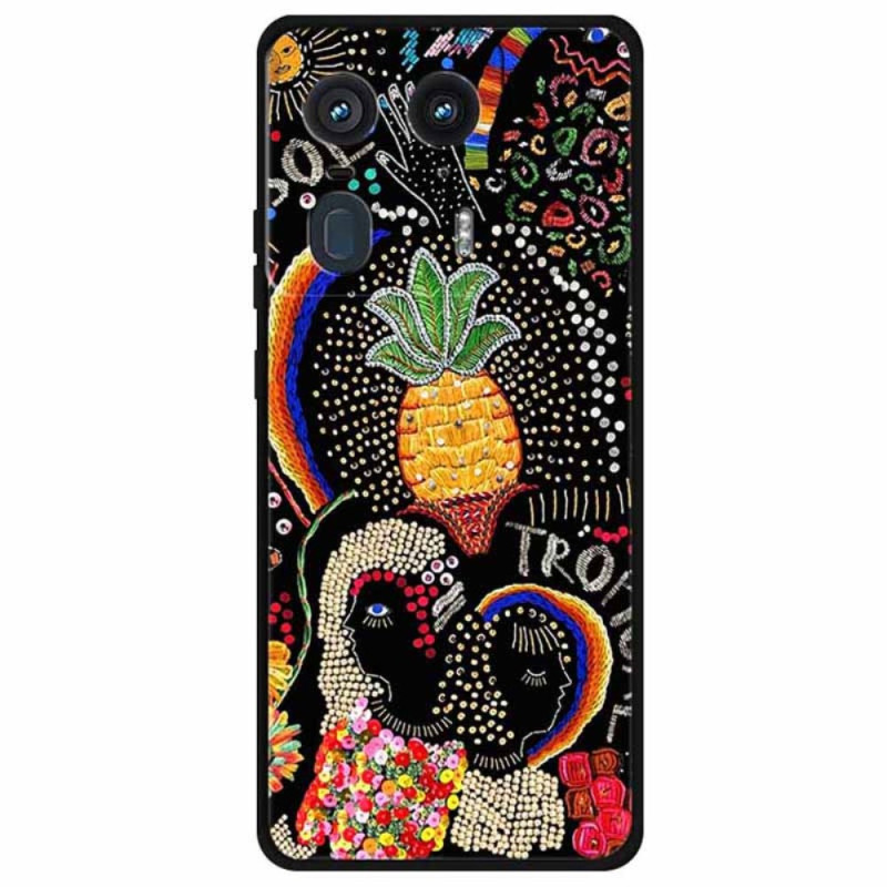 Case Motorola Edge 50 Ultra Pineapple Flower