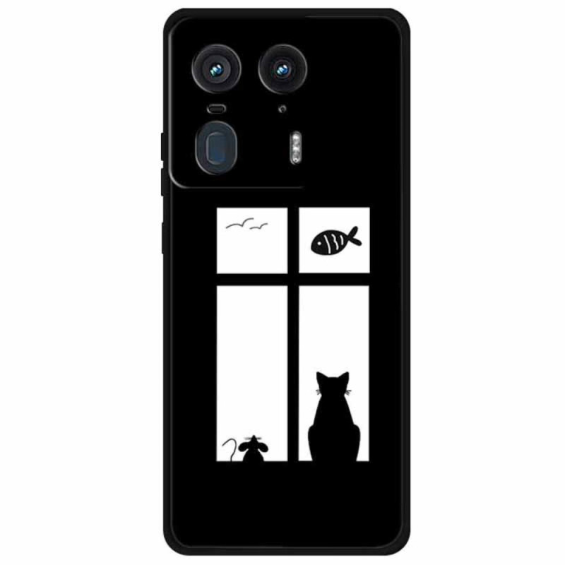 Cover Motorola Edge 50 Ultra Cat and Mouse