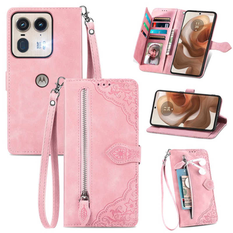 Case Motorola Edge 50 Ultra Wallet Lace