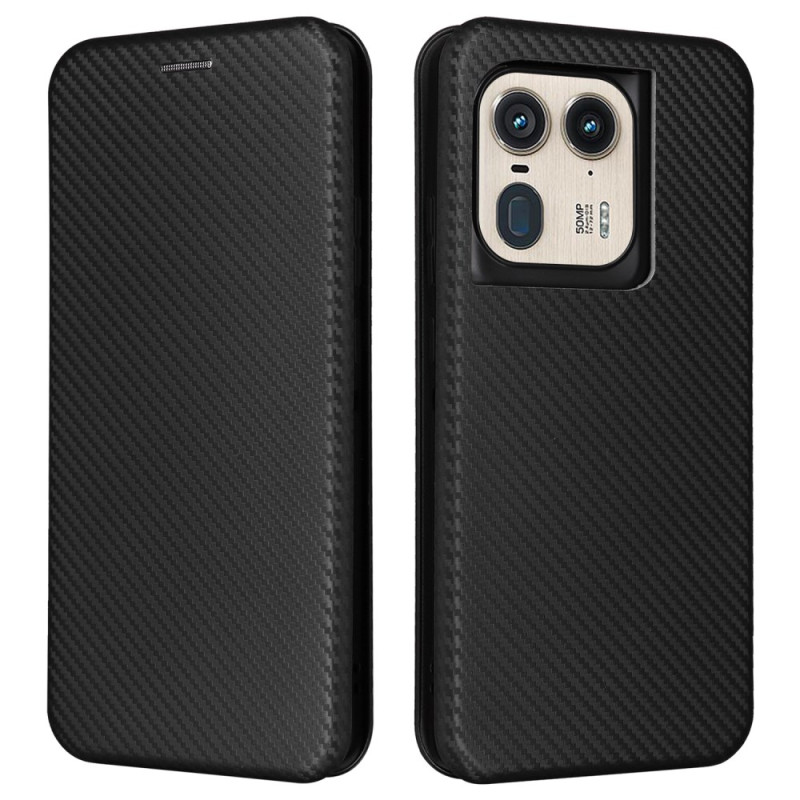 Flip Cover Motorola Edge 50 Ultra Carbon Fibre