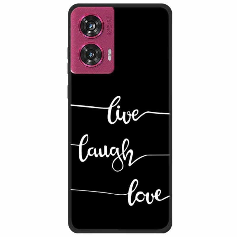 Cover Motorola Edge 50 Fusion Live Laugh Love