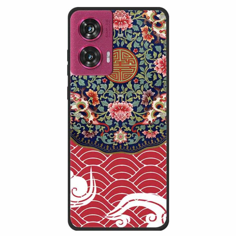 Cover Motorola Edge 50 Fusion Floral Cluster and Dragon