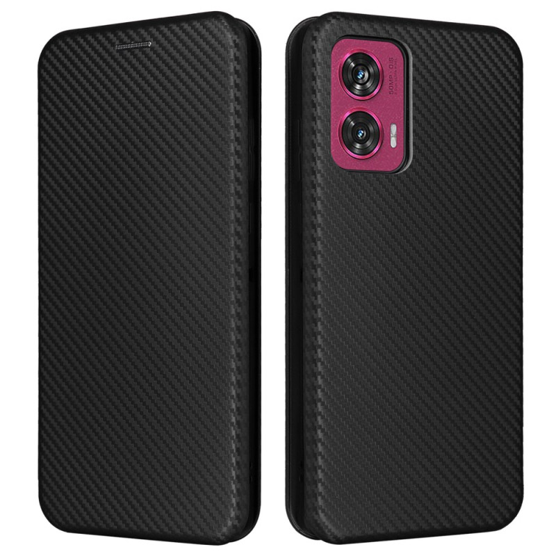 Flip Cover Motorola Edge 50 Fusion Carbon Fibre