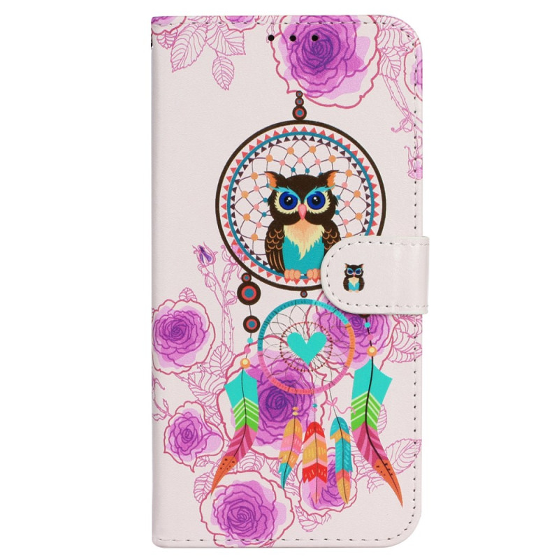 Case iPhone 16 Dreamcatcher Owl with Lanyard