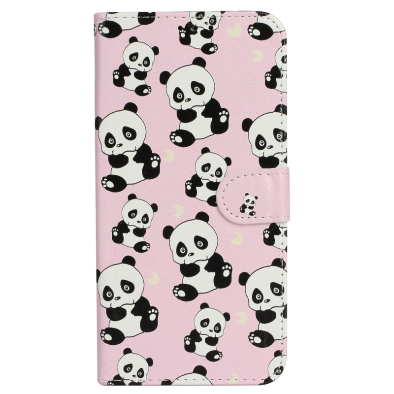 Case iPhone 16 Pandas with Lanyard