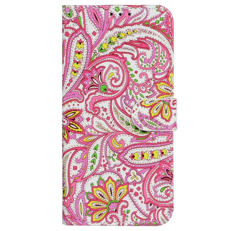 Case for iPhone 16 Floral motif with strap