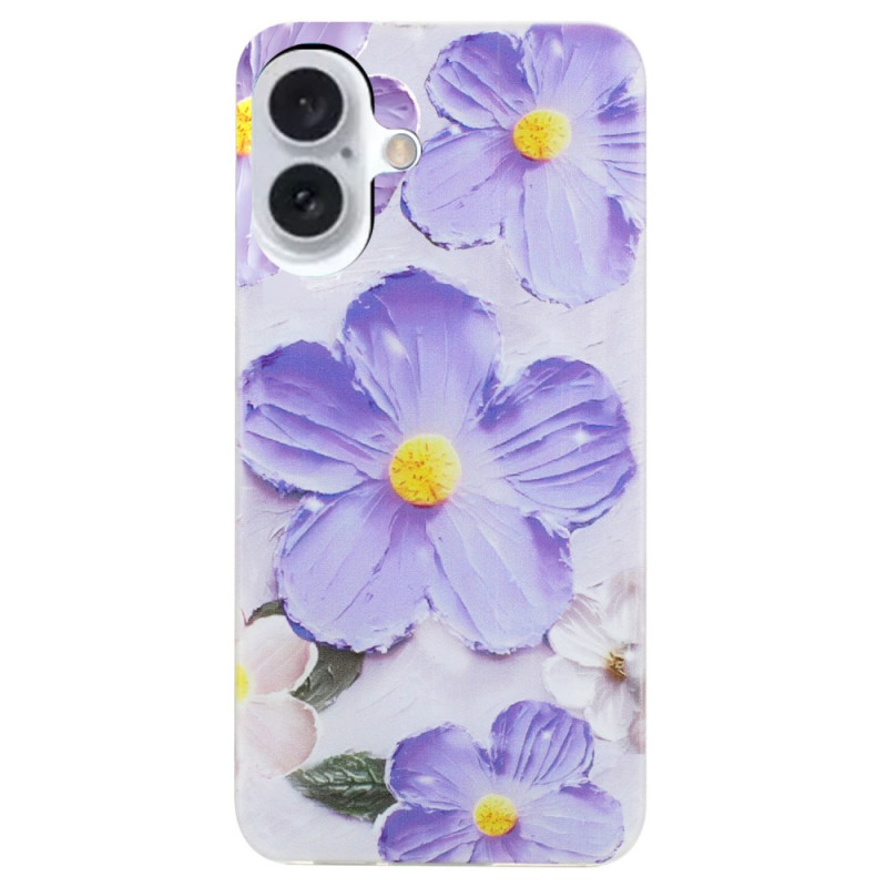 iPhone 16 Purple Flower Case