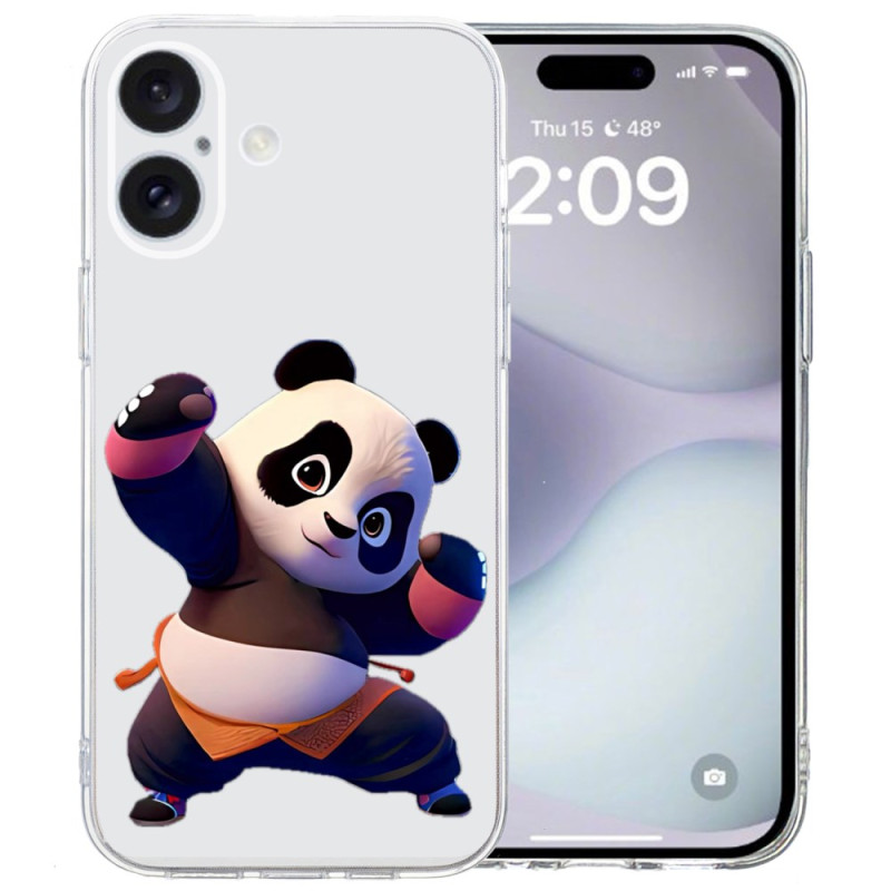 Case iPhone 16 Transparent Edge Panda