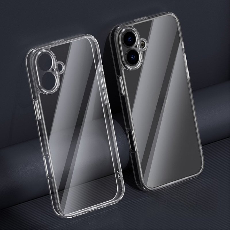 iPhone 16 Transparent Tempered Glass Case