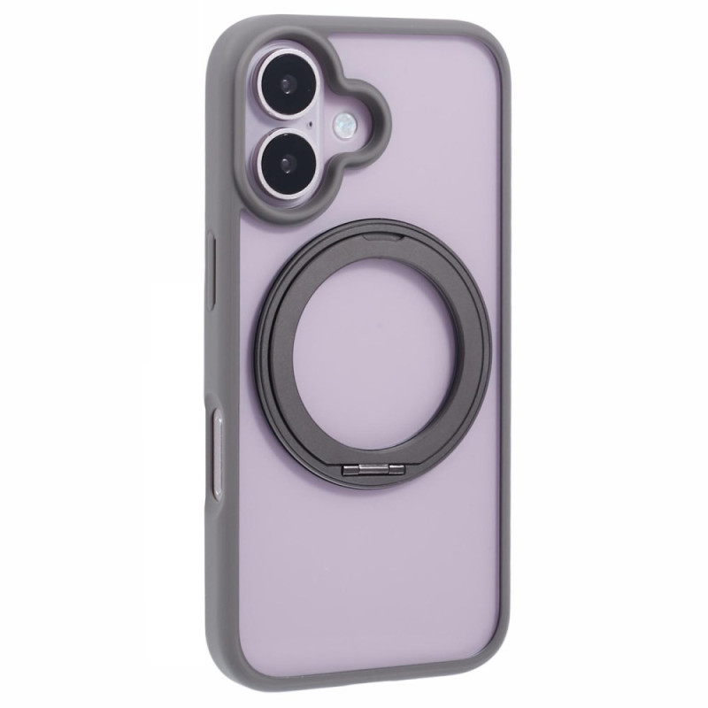 Coque iPhone 16 Support Intégré et Porte-Anneau Rotatif