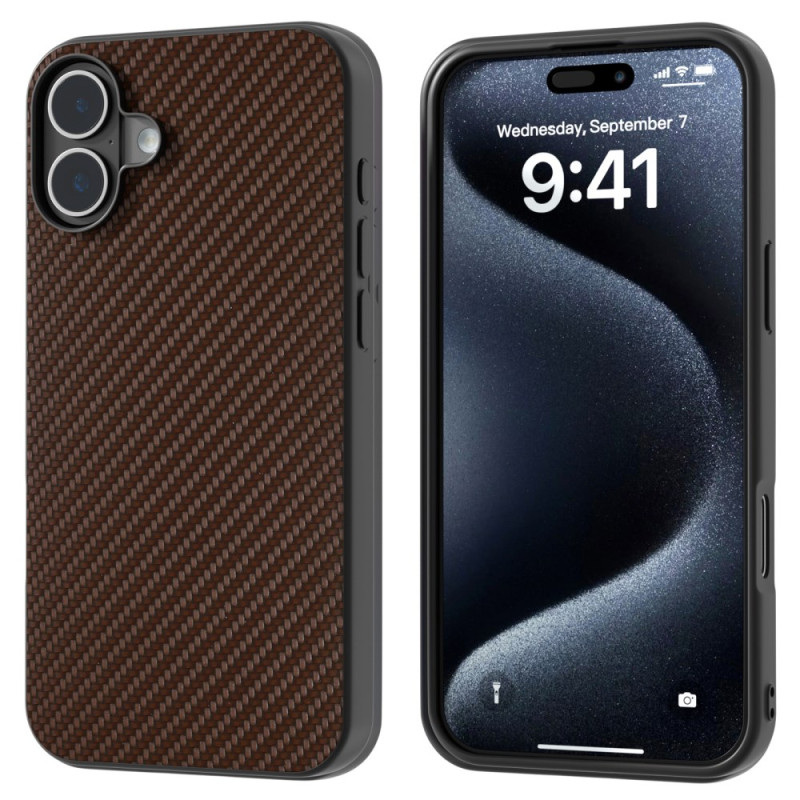 Carbon Fibre Texture iPhone 16 Case ABEEL