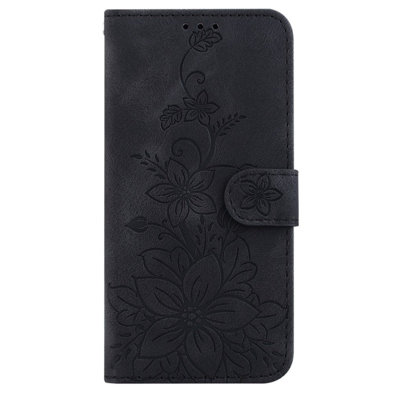 Case for iPhone 16 Floral motif with strap