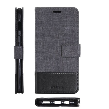 OnePlus 6 Muxma Fabric and Leather Effect Case