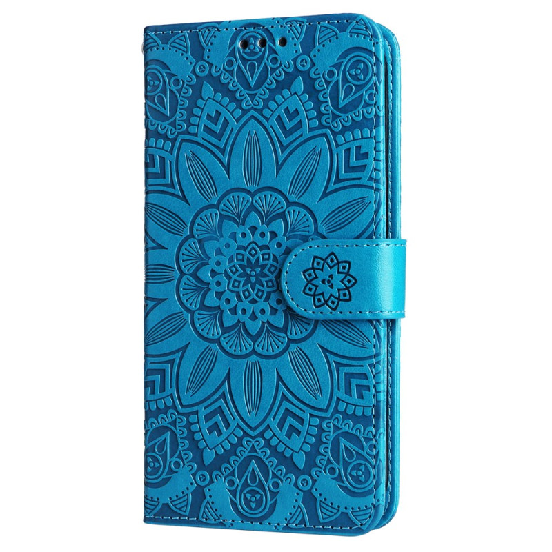 Case for iPhone 16 Sunflower pattern with strap