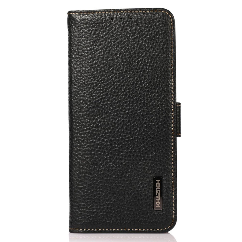 Flip Cover iPhone 16 Leather RFID Block KHAZNEH