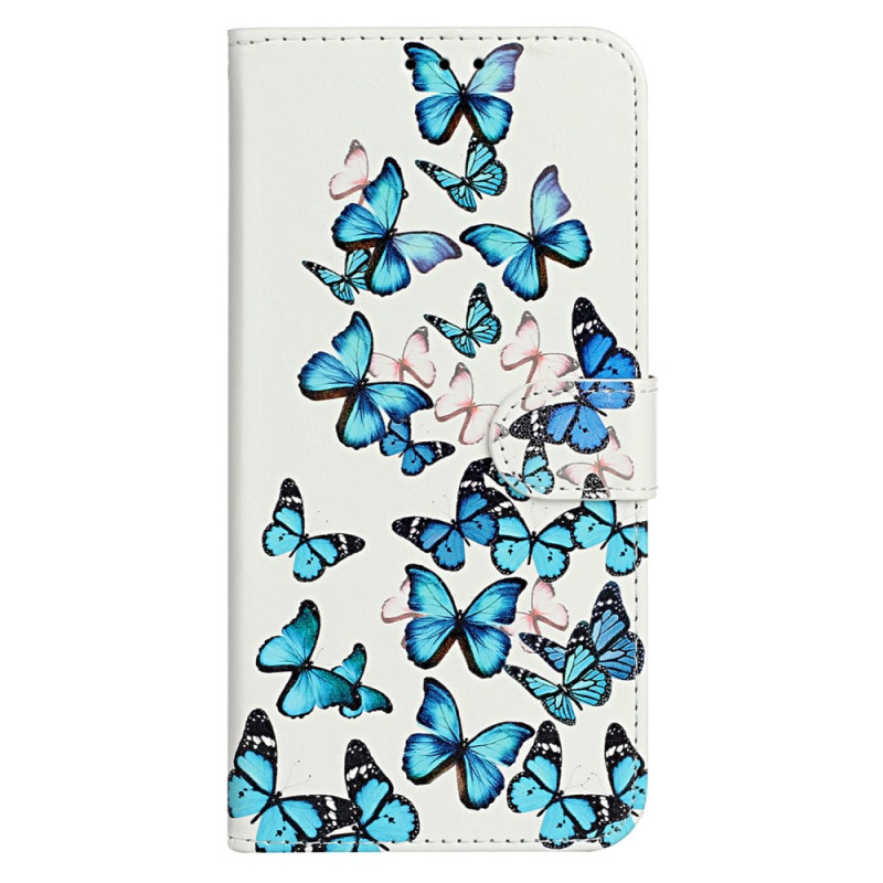 Case iPhone 16 Plus Flight of Blue Butterflies