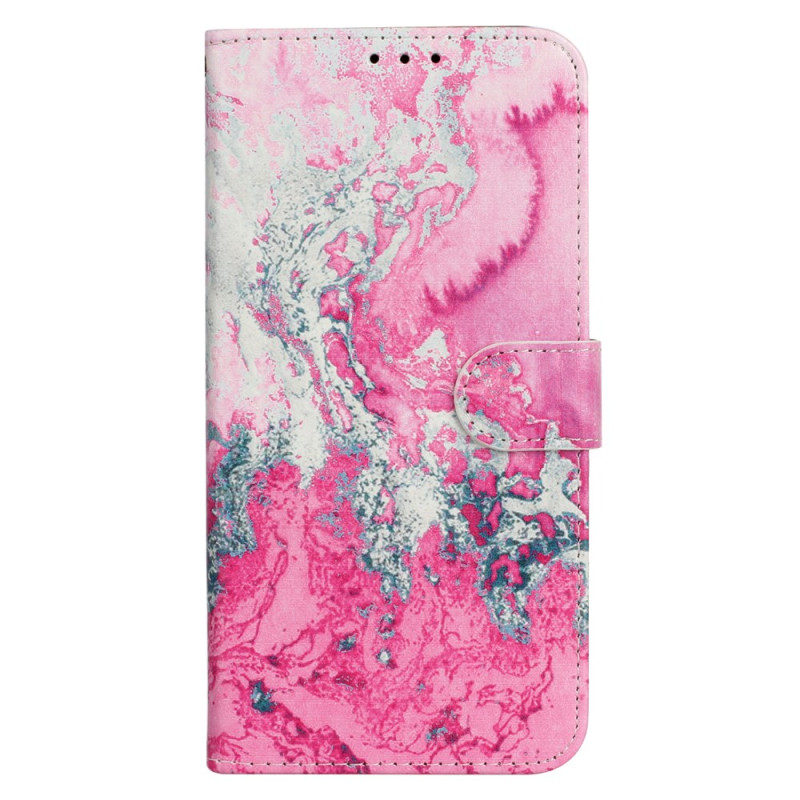 Case iPhone 16 Plus Marbre Rose Marin