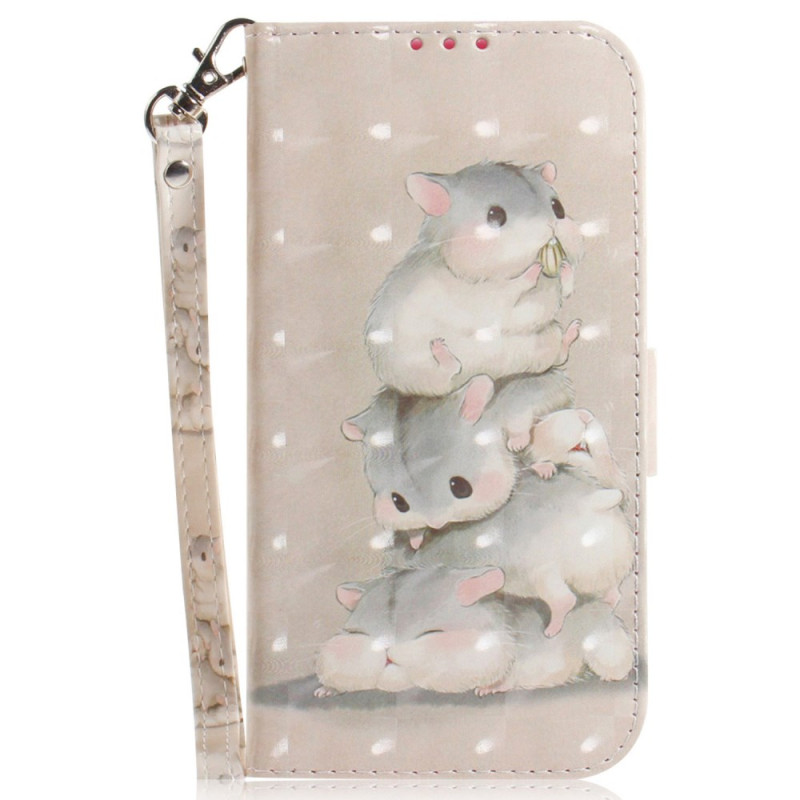 iPhone 16 Plus Stacked Hamsters Strap Case