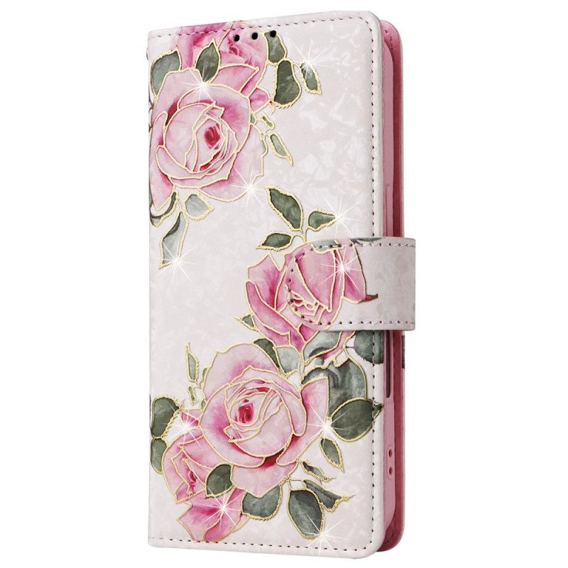 Cover for iPhone 16 Plus Wallet RFID Blocking Floral