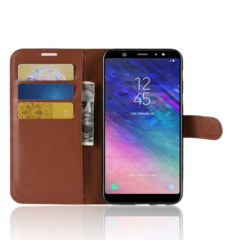 Cover Samsung Galaxy A6 Plus Simili Cuir Lychee Cover Samsung Galaxy A6 Plus Simili Cuir Lychee