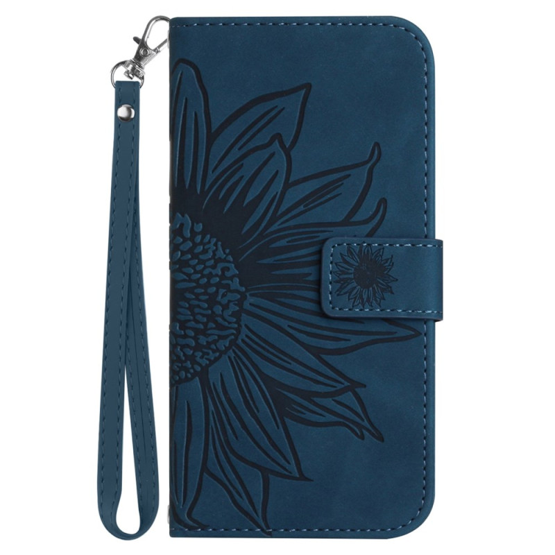 Case iPhone 16 Sunflower Print with Lanyard