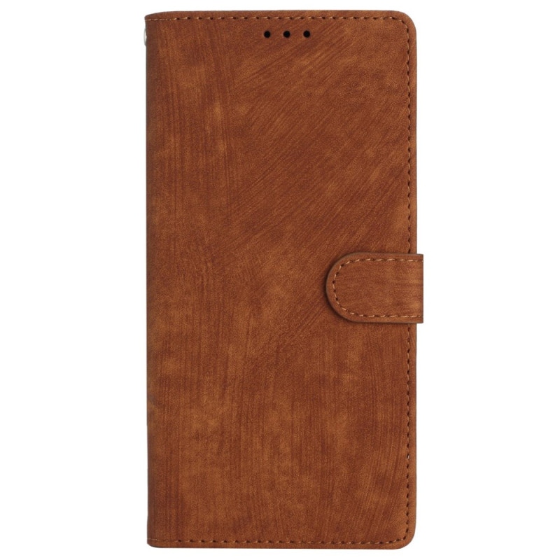 Suede-effect iPhone 16 Plus Case with Strap