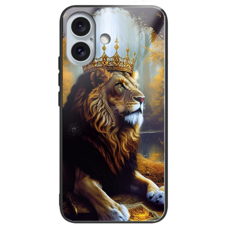 Lion King Phone 16 Plus Tempered Glass Case