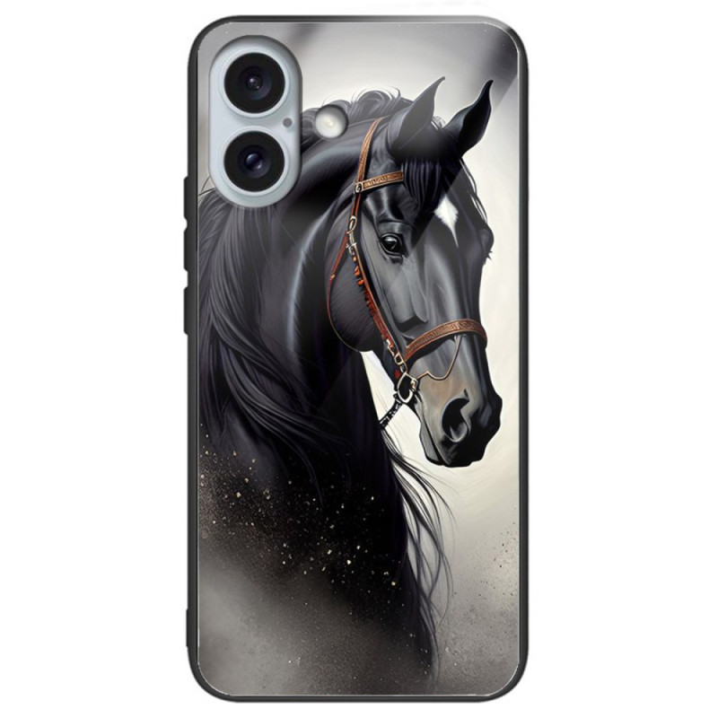 iPhone 16 Plus Case Tempered Glass Horse