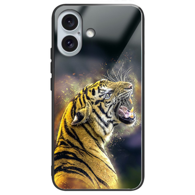 Case iPhone 16 Plus Tempered Glass Roaring Tiger