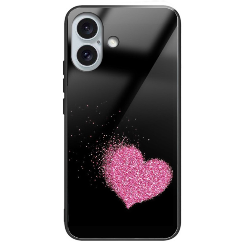 Pink Heart iPhone 16 Plus Hard Case